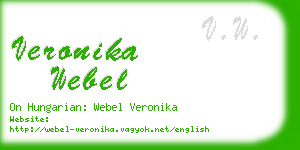 veronika webel business card
